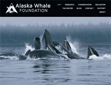 Tablet Screenshot of alaskawhalefoundation.org